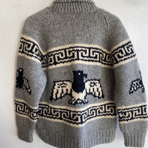 HEAVY zip vintage sweater 100% wool - Picture 1 of 8